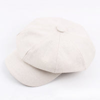 Autumn And Winter Cotton Hat Man Octagonal Korean Monochrome Outdoor Sunshade Wholesale Beret Lady Painter