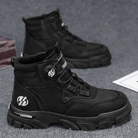 New Outdoor Men's Non-slip Thick Bottom High-top Casual Shoes