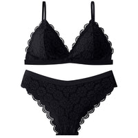 High-End Wireless Beauty-Back Thin Plus-Size Underwear Set