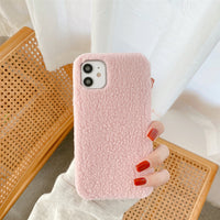 Compatible with Apple , Autumn winter plush mobile phone case