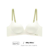 Breasts Lady's Push Up Large Wireless Anti-sagging Traceless Ventilation Bra