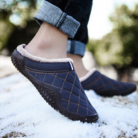 Home Warm Cotton Shoes Thick-Soled Men's Cotton Slippers