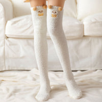 Sleeping Socks Warm Feet Socks Coral Socks Velvet Socks Winter Spring And Autumn Lunar November Socks Postpartum Sleeping Socks Women Warm And Cute