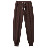 Men's Cotton Sports Casual Pants Drawstring Loose Slimming
