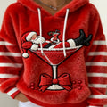 Casual Christmas Sports Hooded Flannel Hoodie