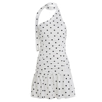 American-style Streetwear Sexy Polka-dot Print Waist-cinching Dress