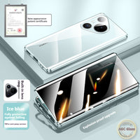 Magnetic King Phone Case Double-sided Glass Metal Drop Protection