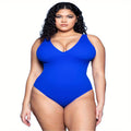 Body Shaping Backless Waist Trimming Tether Triangle One-piece Swimsuit Bikini Women