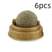 Catnip Balls Cat Treats Rotary Molar Teeth Cleaning