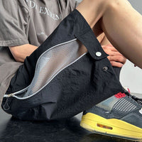 Waterproof Cargo Shorts Mens Loose Cropped Trousers