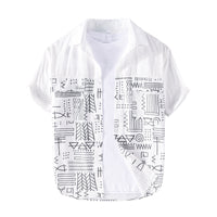 Summer Pure Cotton Shirt Men's Loose All-matching