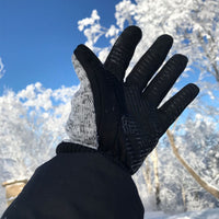 Warm And Cold Resistant Touch Screen Full-length Cycling Gloves In Winter