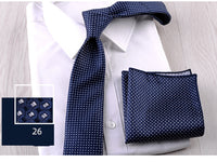 Business Formal Wear Casual Tie Pocket Square Combination