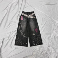 Retro Washed Y2K-style Trendy Jeans