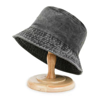 Women's Washed Denim Sun-Protective Bucket Hat