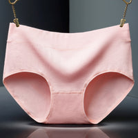 Mid-waist Cotton Solid Color Triangle Briefs
