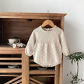 Baby Hollow Knitted Long-sleeve Jumpsuit