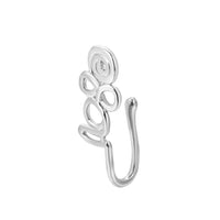 Copper Inlaid Zircon Star Love U Shaped Nose Clip