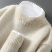 Men's Casual Loose-Fitting Cashmere Base-Layer Sweater
