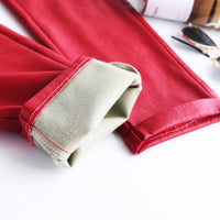 PU Leather High Waist Harem Pants With Small Feet Casual Fashion Elastic