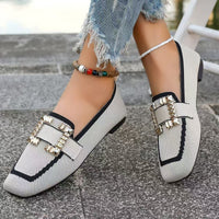 Vintage Suede Round Head Spring Loafers Gommino