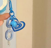 Blue Love Earphone Cover Pendants Soft Shell
