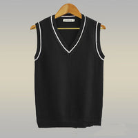 Thickened V-neck Pullover Woolen Vest Men