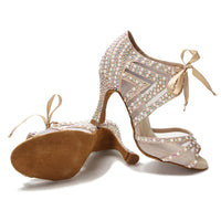 Fashion Lace Up Mesh Latin Dance Shoes