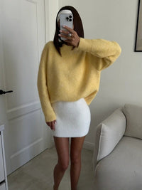 Retro Lazy Style Soft Glutinous Round-neck Comfortable Fashion Sweater