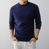 Mens Stylish And Minimalist Crew-neck Knit Sweater
