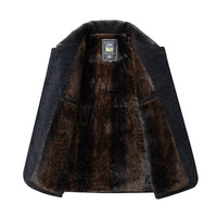 Fleece-lined Thickened Chenille Cotton-padded Coat Middle-aged And Elderly Cotton-padded Jacket Daddy Outfit Coat