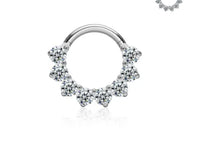 G23 Titanium Alloy Tongue Pin Thread Personality Rose Ear Bone Stud