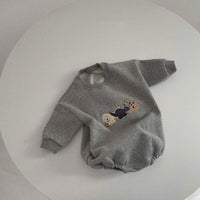 Round Neck Long Sleeve Baby Romper Triangle Romper
