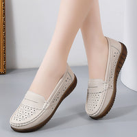 Tendon Bottom Soft Bottom Cutout Breathable Shoes Flat Hole Shoes