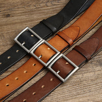 Handmade First Layer Pure Cattlehide Belt For Men