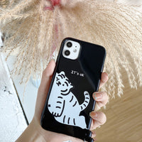 Japanese And Korean Cute Little Tiger Simple Creative Mobile Phone Case