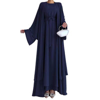 Womens Ethnic-style Solid-color Elegant Dress Casual Loose Jacket