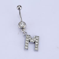 English alphabet hypoallergenic body piercing navel nail