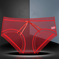 Full Transparent Panties Women's Mesh Lace Mid-waist Large Size