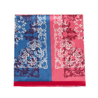 Women's scarf with twill silk printing material