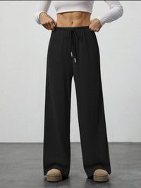 Women's Solid-color Casual Straight-leg Pants