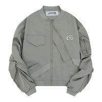 National Fashion Niche Irregular Design Pleated Loose Jacket Coat