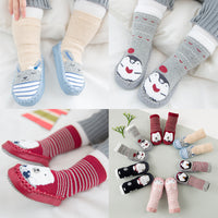 New winter plush, Terry BABY TODDLER SOCKS, skid proof floor socks for children