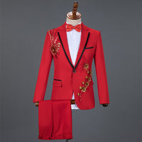 Performance Sequined Suit Suit Men's Dress