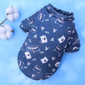 Printed Cartoon Pet Clothes Plus Velvet Two-legged Sweater