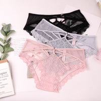Non-marking Lace Feminine Breathable Strap Mid-Waist Girl Briefs