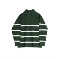 Casual Knitted Top With Half Zip Loose-Fit Mens Jacket