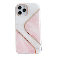Electroplating mosaic marble phone case