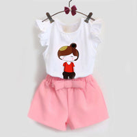Girls' western style summer suit