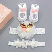 Hairband Socks Set Baby Bow
